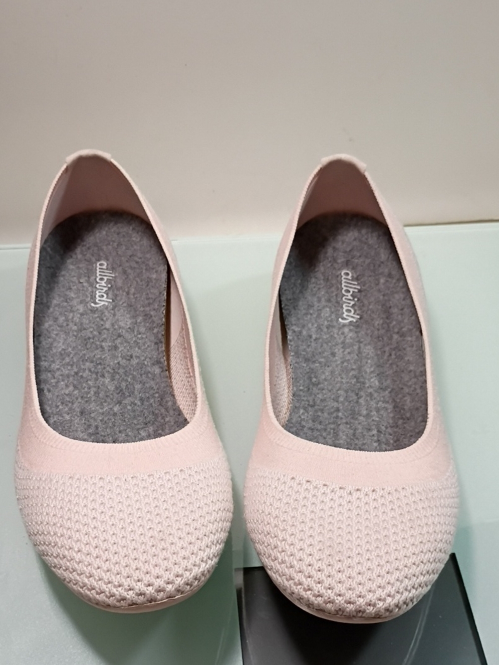 allbirds Women’s Light Pink Knit Ballet Flats